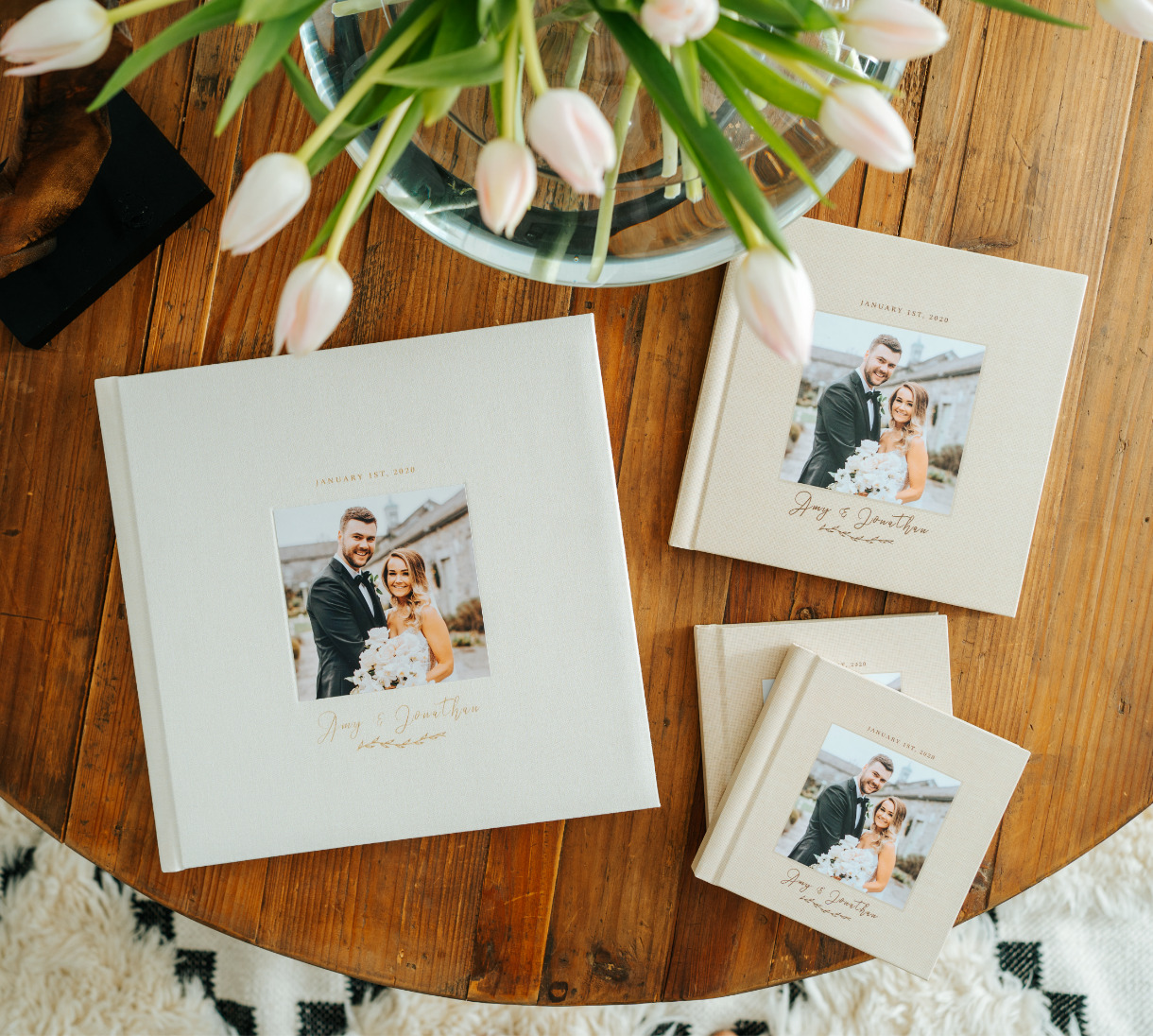 four wedding albums