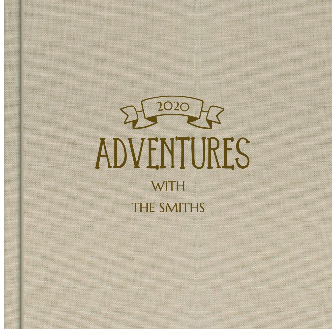 Custom designed family photo album cover