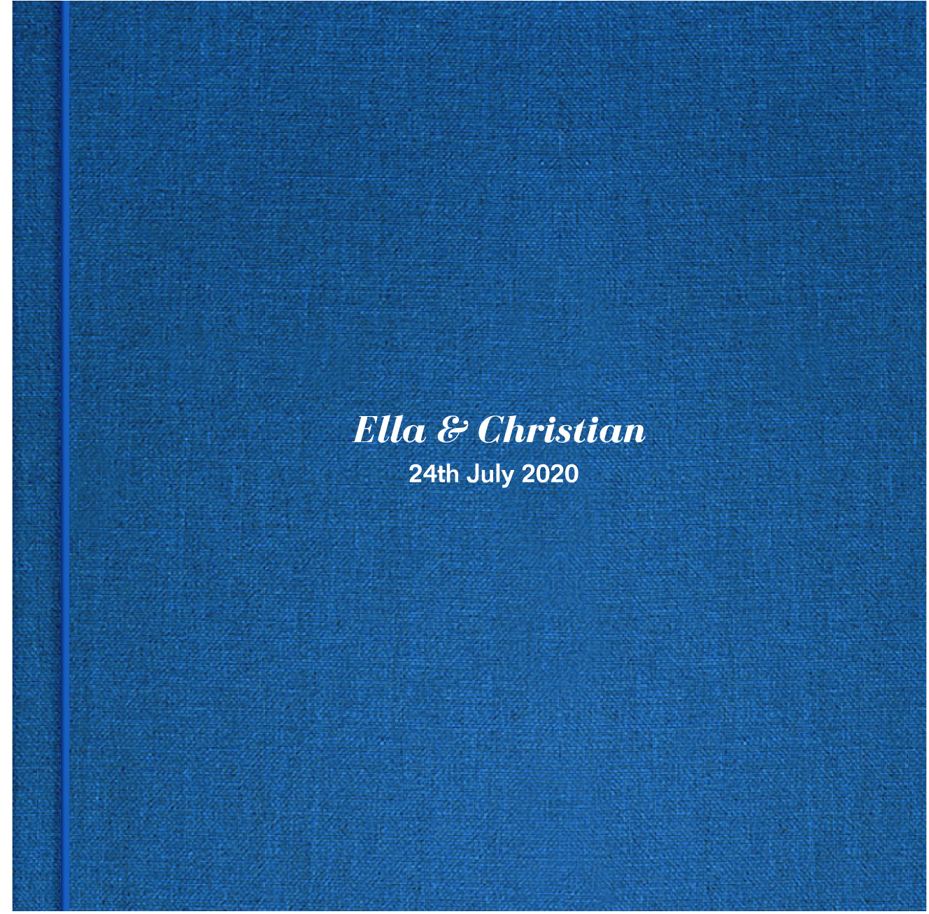 Photo album cover with embossing