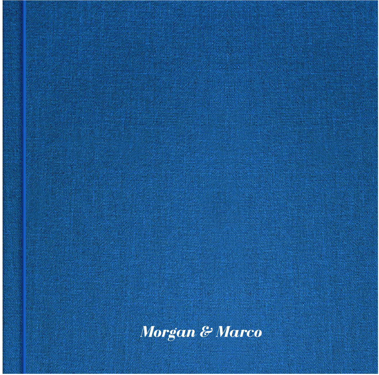Wedding photo book cover with embossing